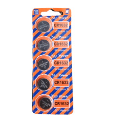 Picture of 5PCS Top Power CR1632 Coin Cell Button 3V Lithium Battery