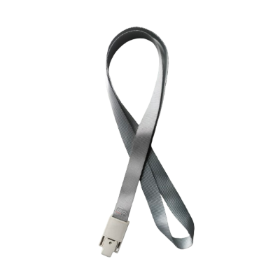 Picture of Lanyard for ID Card Holder Exhibition Card Name Badge Holder Suspension Lanyard Neck Sling Rope Cord Ribbon - Silver