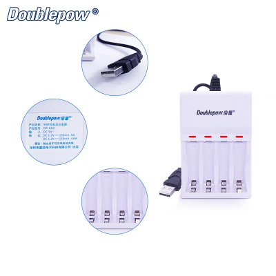 Picture of Doublepow DP-U82 4 Slot AA / AAA Battery Charger with 4 Pcs AAA 1.2V 900mAh Rechargeable Battery