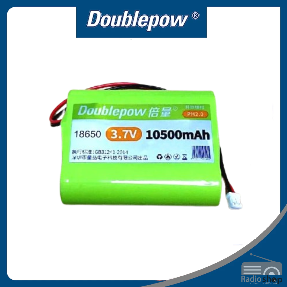 Picture of Doublepow 3.7V High Capacity 10500mAh 3x18650 Cell Rechargeable Li-ion  Batteries Pack - 1 piece