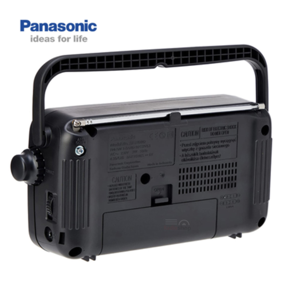 Picture of Panasonic RF-2400D Portable FM/AM 2-Band Radio with Digital Tuner - Black