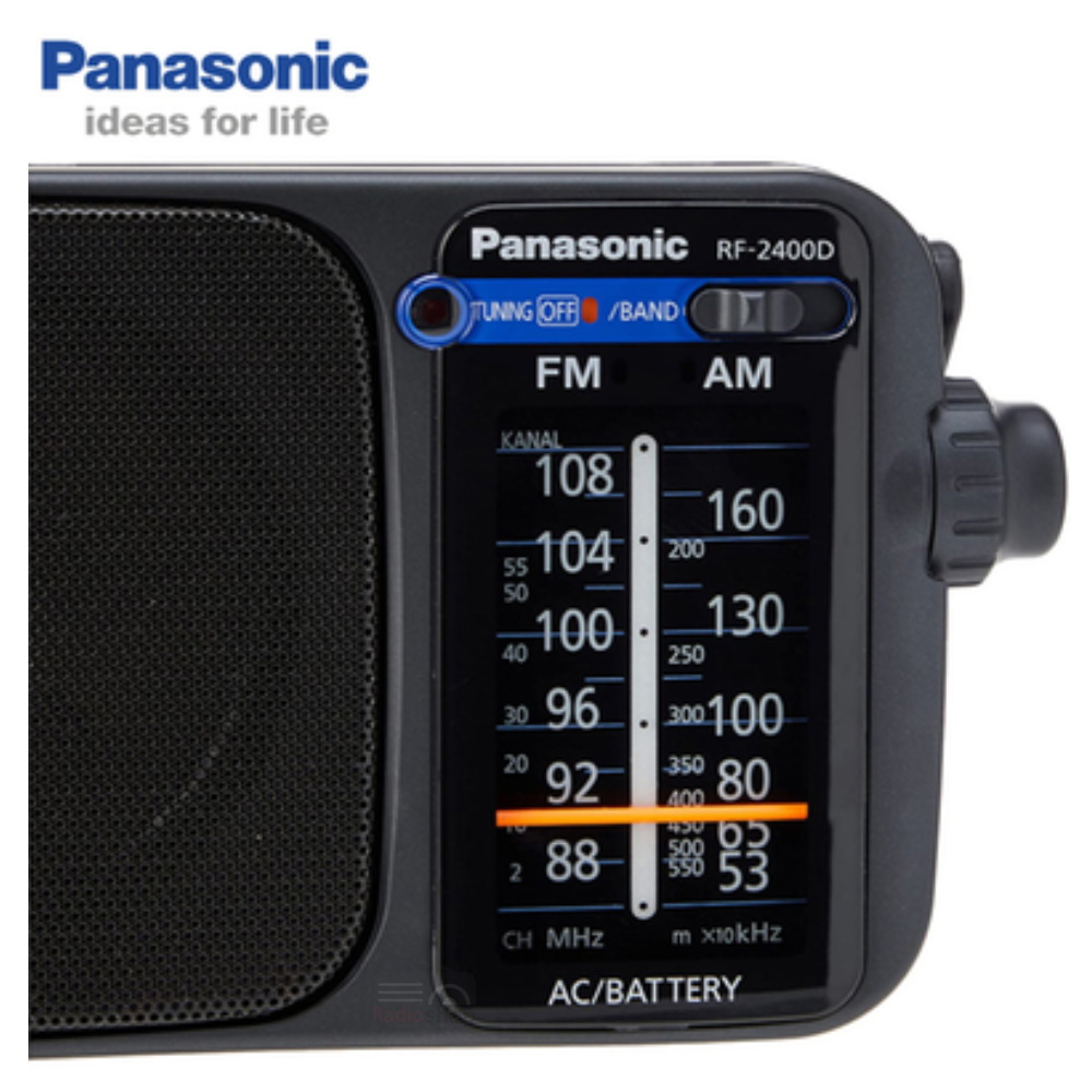 Picture of Panasonic RF-2400D Portable FM/AM 2-Band Radio with Digital Tuner - Black