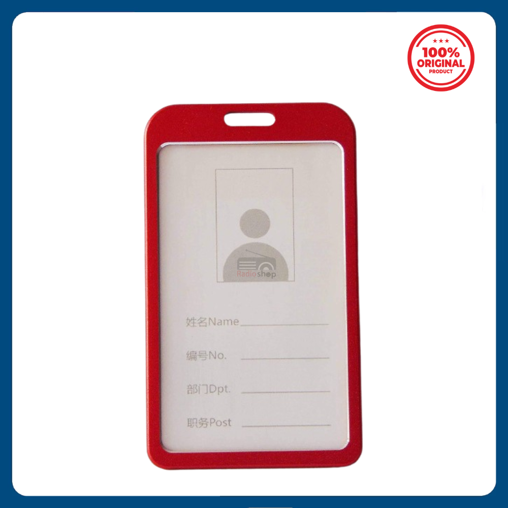Picture of Aluminum alloy Metal ID Card Holder - Red