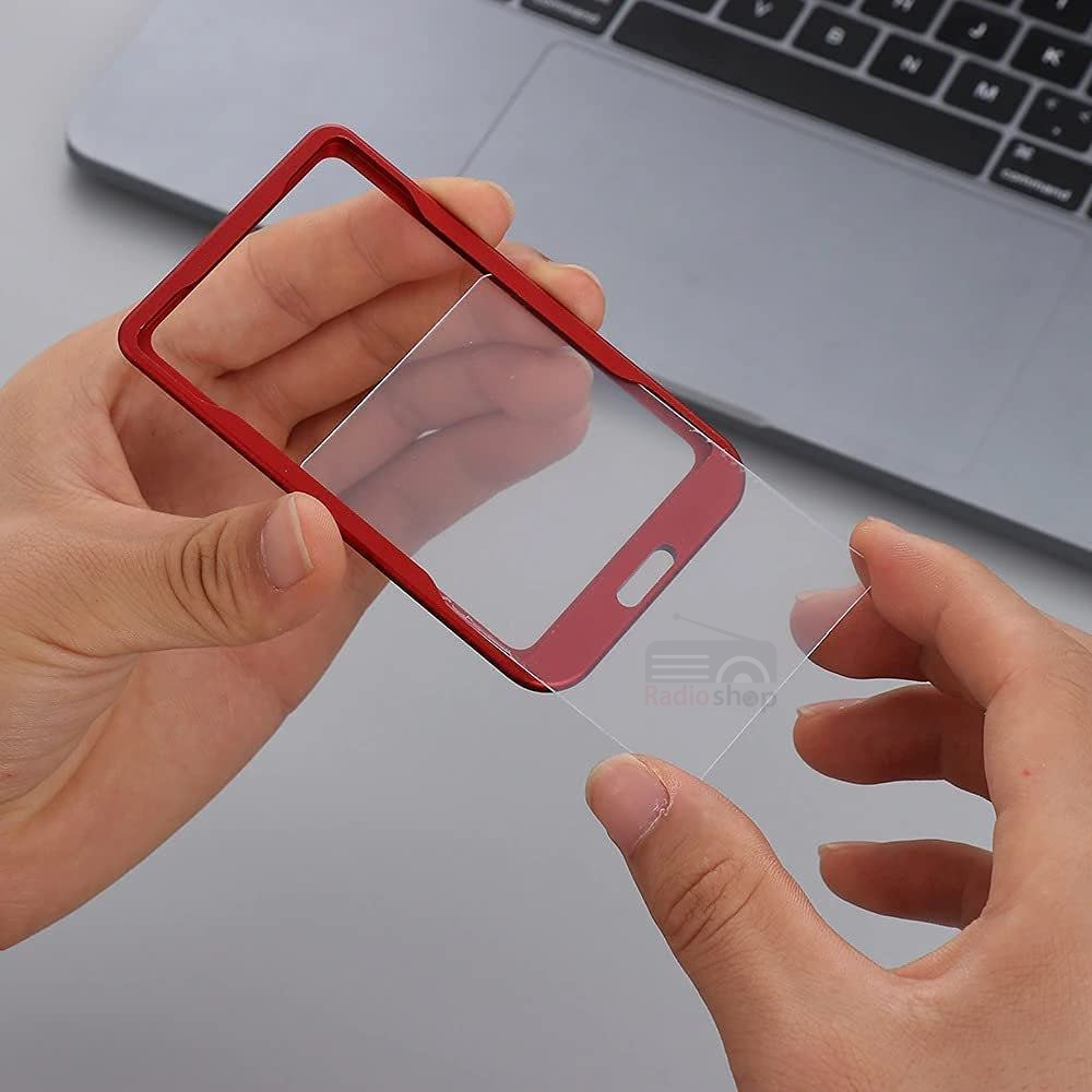 Picture of Aluminum alloy Metal ID Card Holder - Red