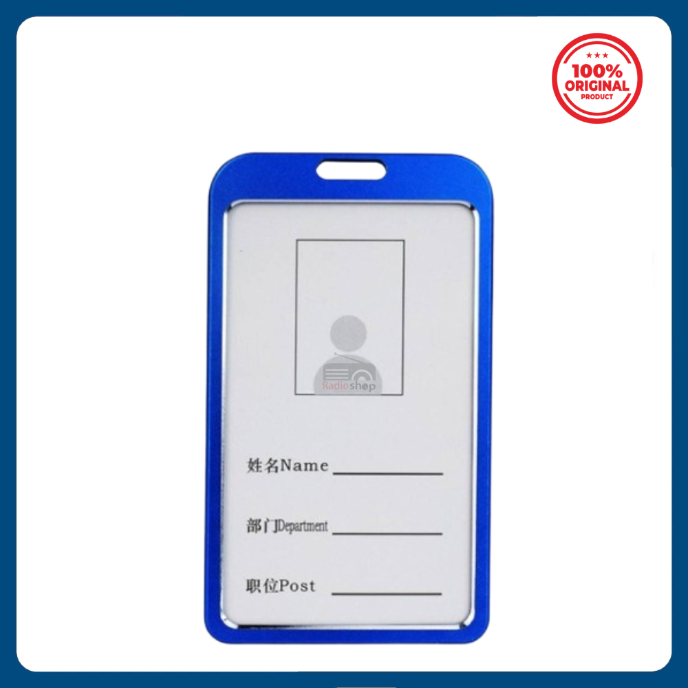 Picture of Aluminum alloy Metal ID Card Holder - Blue