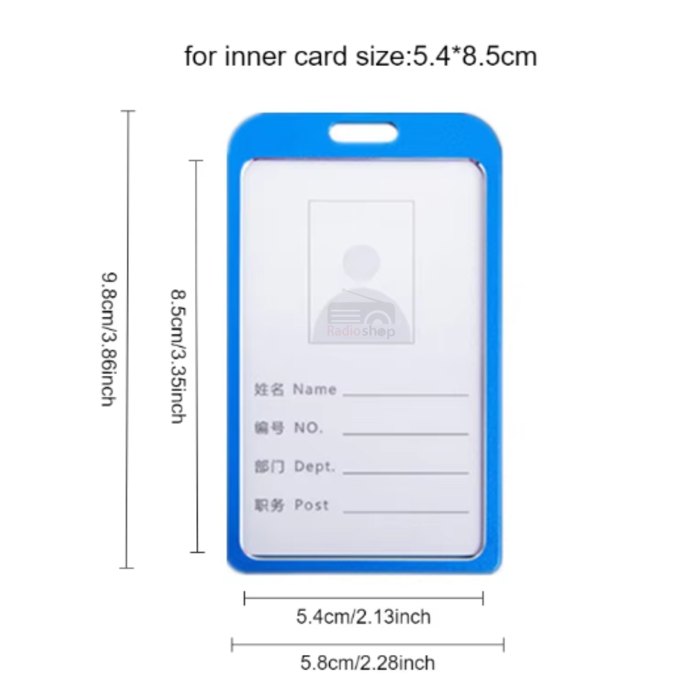 Picture of Aluminum alloy Metal ID Card Holder - Blue