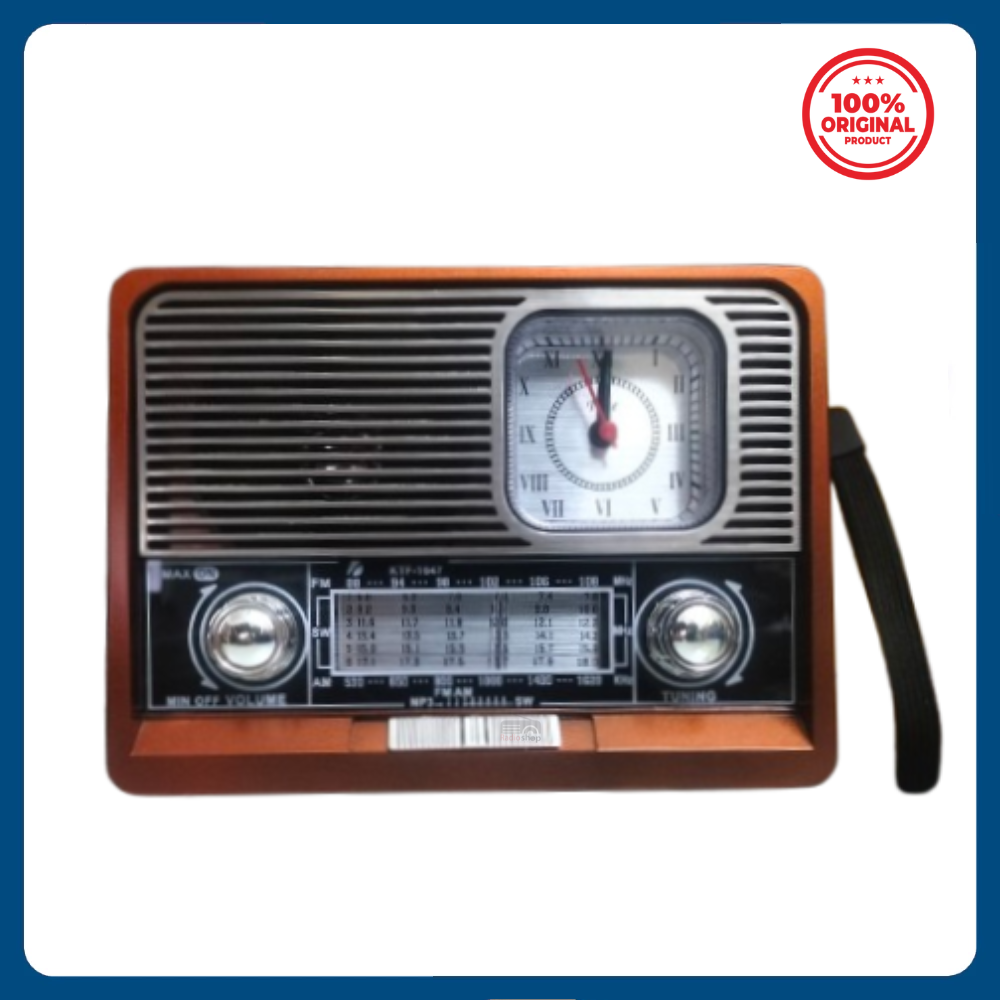 Picture of KTF-1647 AM/FM/SW 3″ 8-Band Radio with USB/Micro SD Music Player