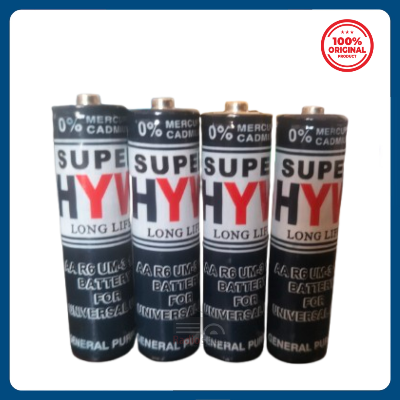 Picture of 4PCS Super HYW AA R6 UM-3 1.5V Heavy Duty Carbon Zinc Battery