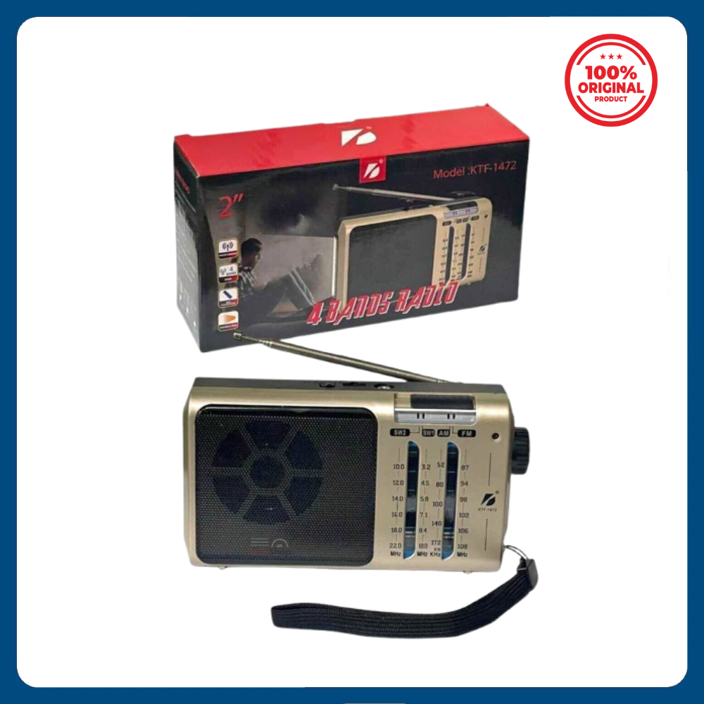 Picture of KBroad KTF-1472 FM/AM/SW 4-Band Radio & Digital MP3 Player