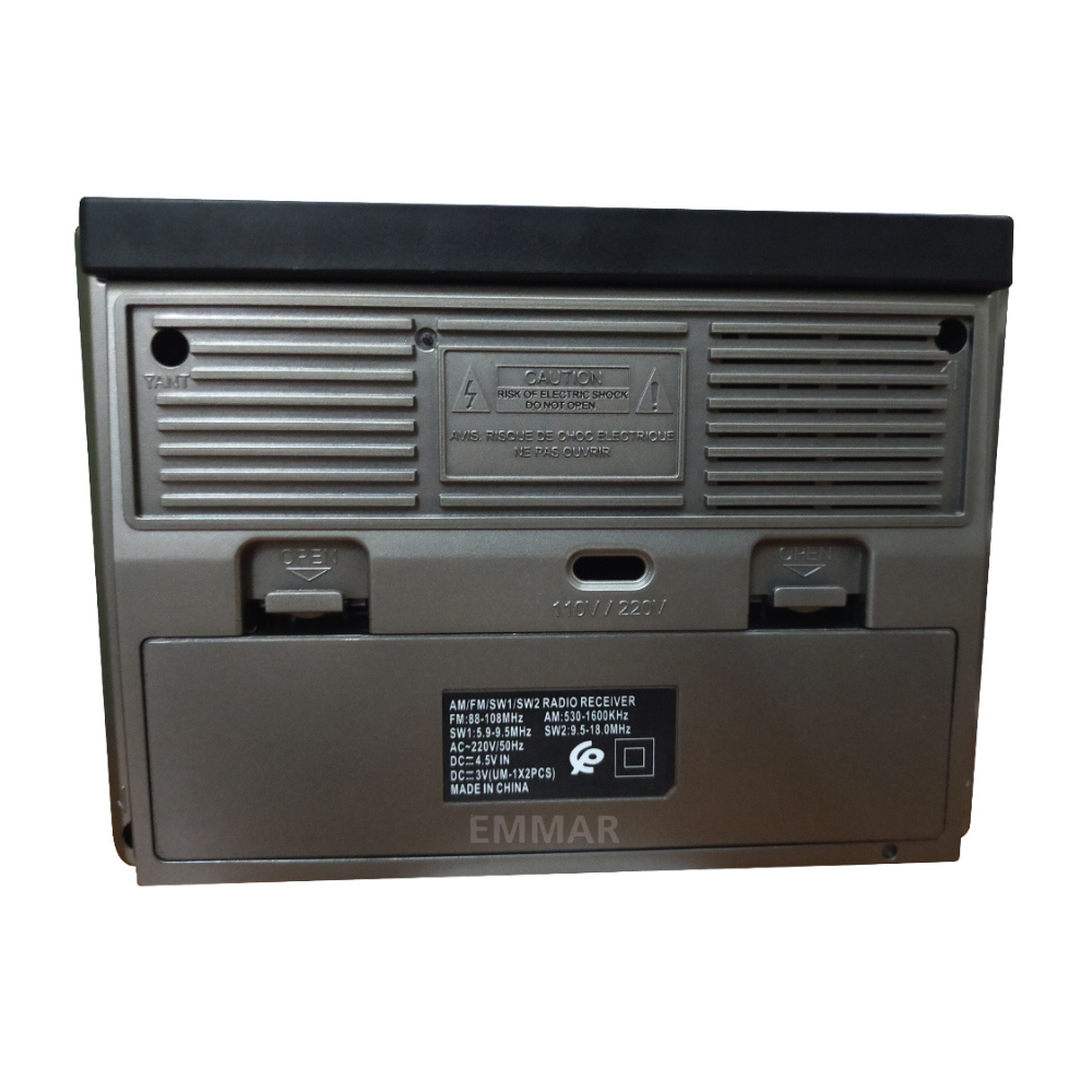 Picture of Fepe FP-1366 AM/FM/SW1-2  4-Band Radio - Grey