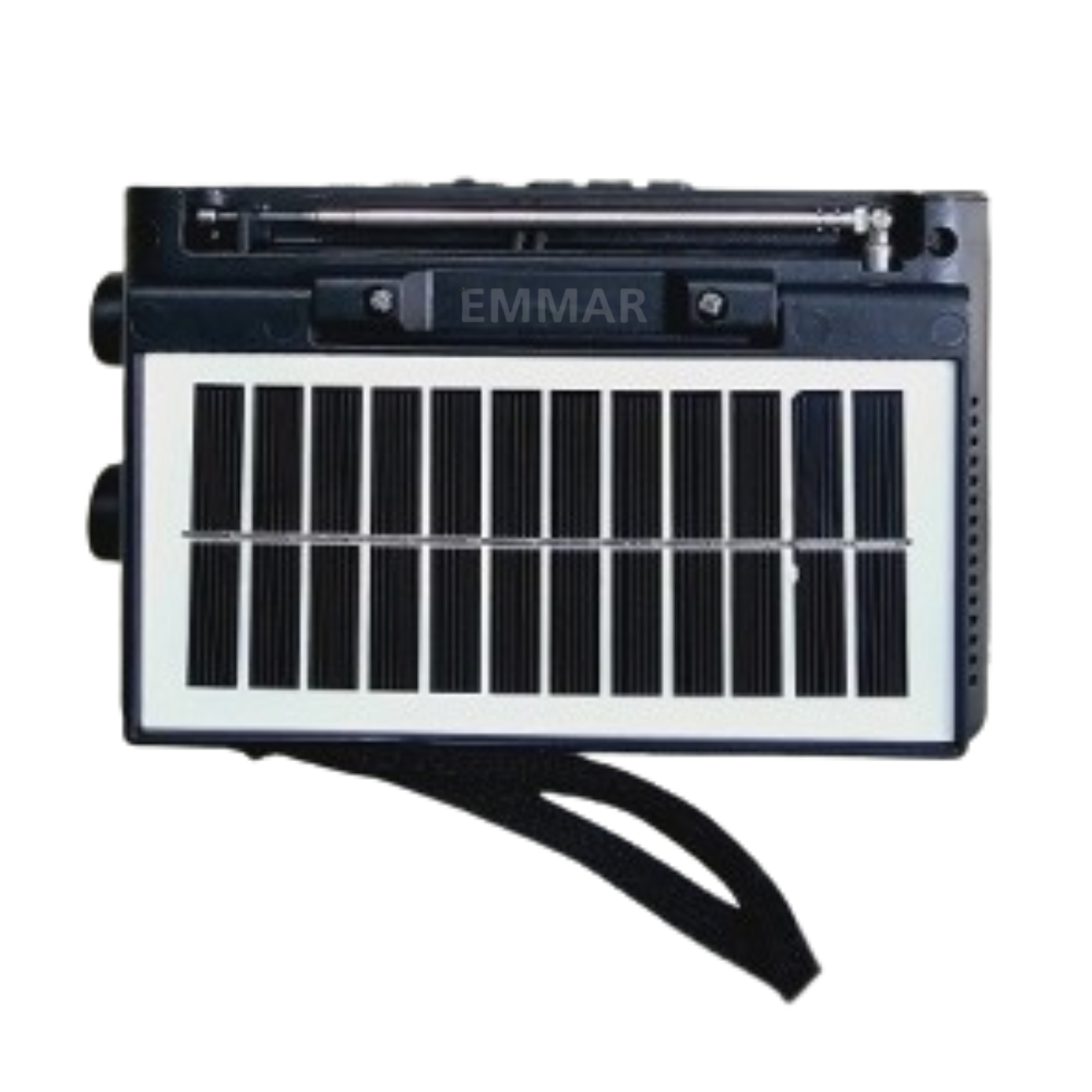 Picture of Kboard KTF-1481 FM/AM/SW Radio Solar Charging BT Speaker MP3 Player TF USB Flashlight - Black