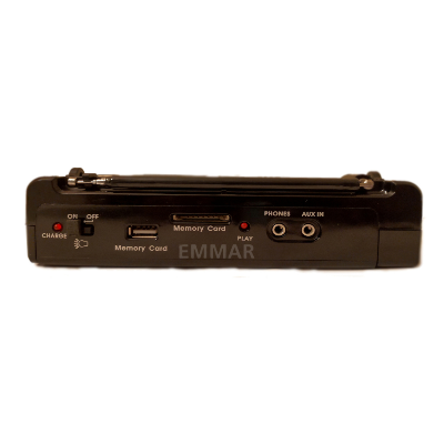 Picture of RK-SUPER RK-908 USB SD Player Torch Light AM FM SW 3-Band Radio - Black