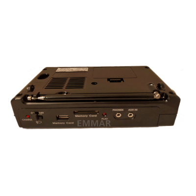 Picture of RK-SUPER RK-908 USB SD Player Torch Light AM FM SW 3-Band Radio - Black