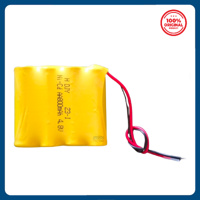 Picture of 4-AA 800mAh 4.8V Rechargeable Battery with Cable