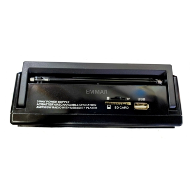 Picture of Fepe FP-1367U AM/FM/SW 3-Band Radio with USB/SD/TF Music Player - Black