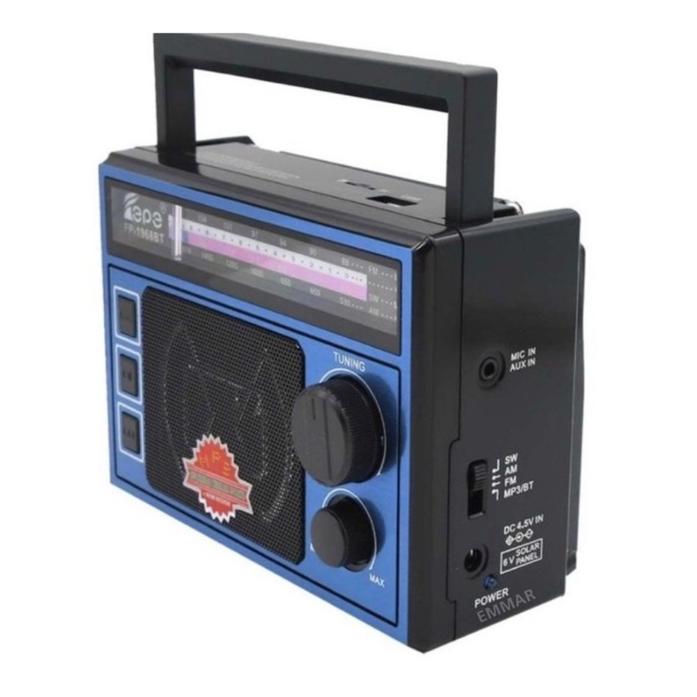Picture of Fepe FP-1968BT AM/FM/SW  3-Band Radio with USB/TF Card Music Player