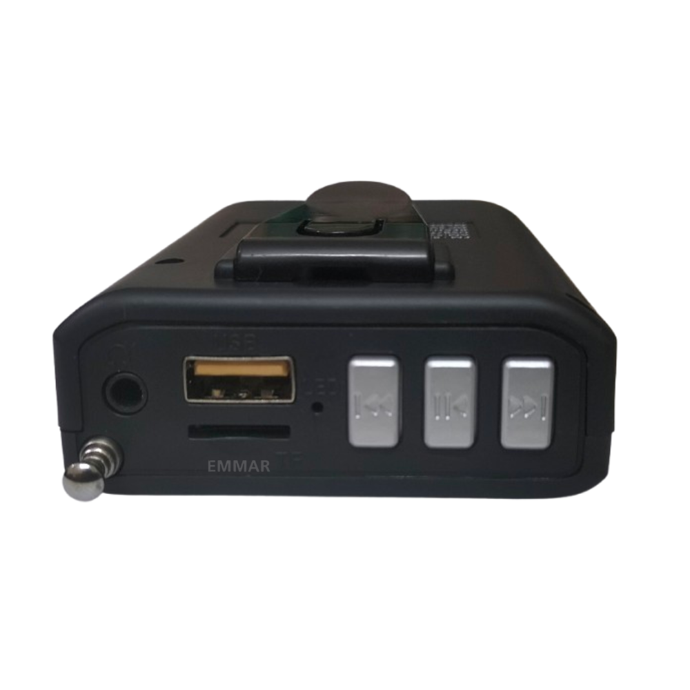 Picture of R-69BT FM/AM 2-Band Radio with USB/TF Wireless Link & MP3 Music Player - Black