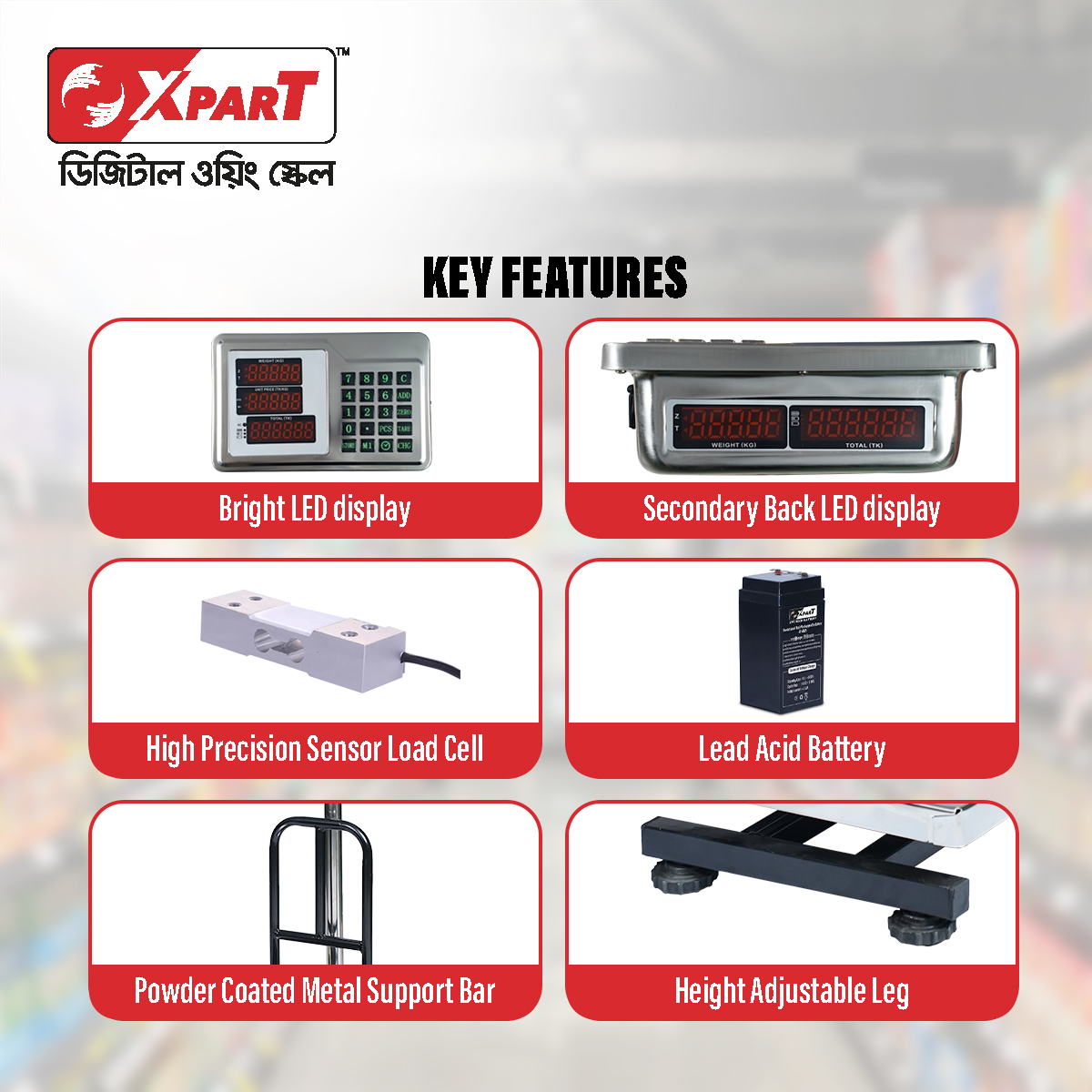 Picture of Xpart Weighing Scale Mini 60 Kg