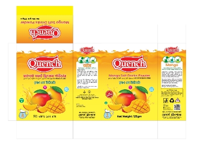 Picture of Quench Soft Drinks Powder ( Mango ) 8gm 36 Pcs