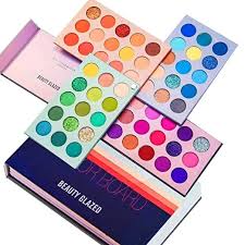 Picture of Beauty Glazed 4 in 1 Color Board Eyeshadow Palette Long Lasting 60 Colors Neon Eye Pigment Matte Glitter Eye Shadow
