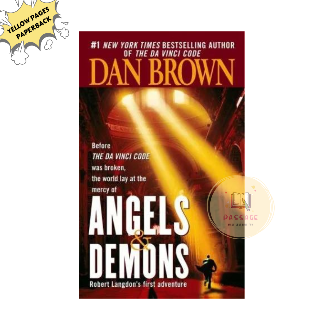 Picture of Angels & Demons by Dan Brown  (Yellowish - Paperback)