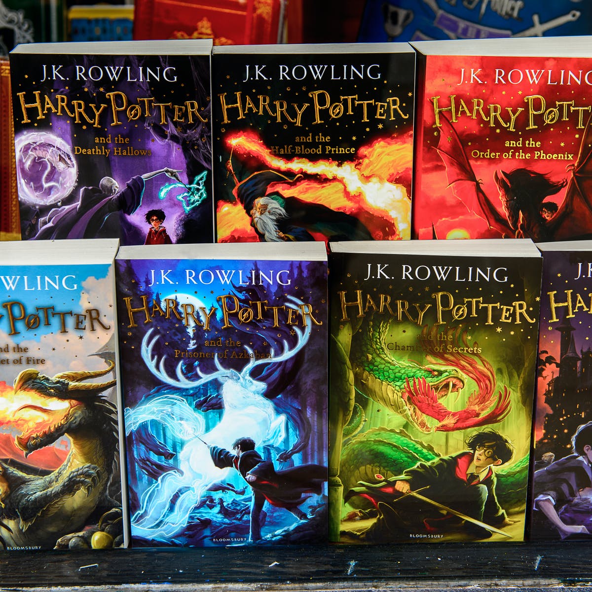 Picture of Harry Potter Series Full Set (Books 1-7) in White Print