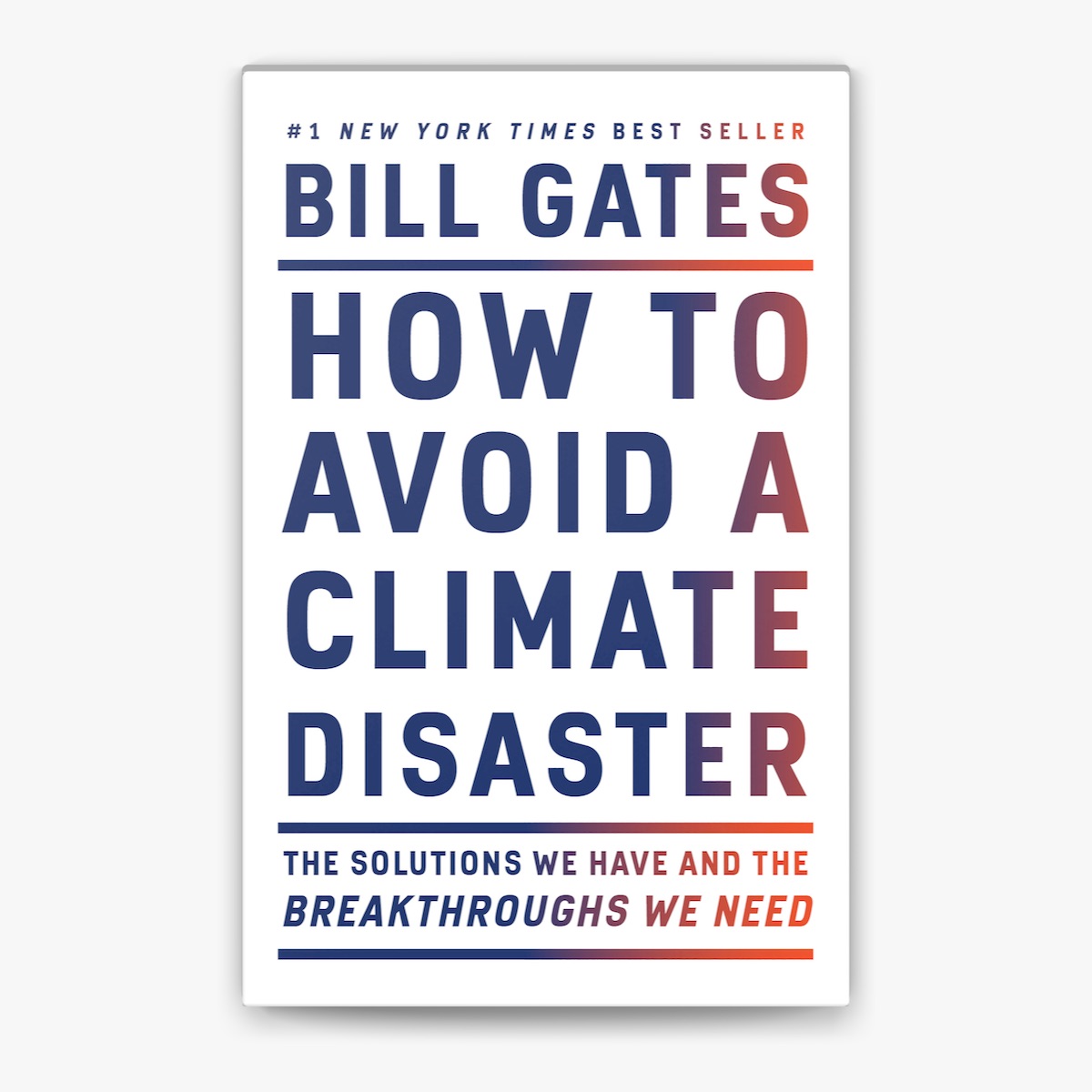 Picture of How to Avoid a Climate Disaster by Bill Gates (Premium Print | Paperback)