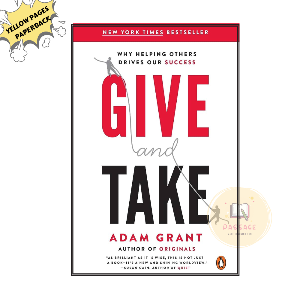 Picture of Give and Take: Why Helping Others Drives Our Success by Adam Grant - Yellow - Paperback