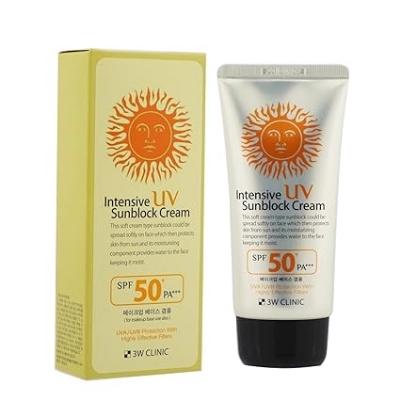 Picture of 3W Clinic Intensive UV Sunblock Cream SPF50+ PA+++ 70ml