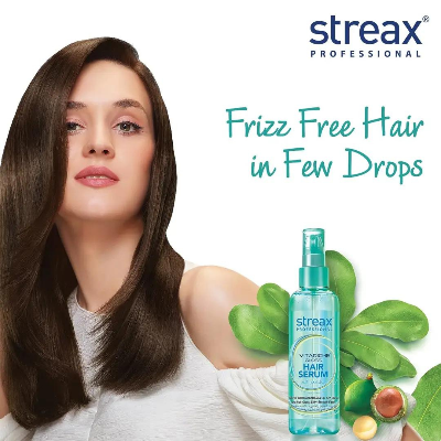 Picture of Streax Professional Hair Serum Vitariche Gloss - 115ml (Indian)