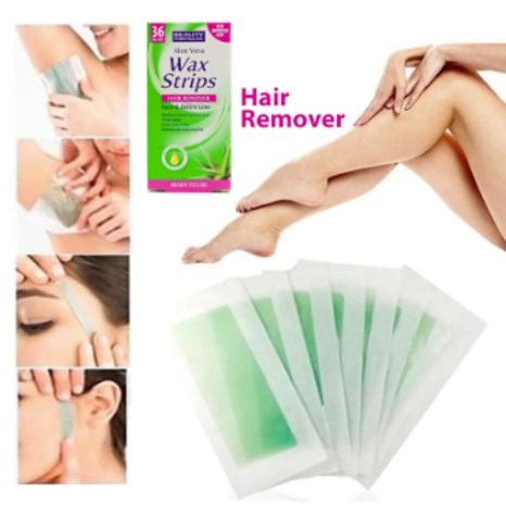Picture of Beauty Formulas Aloe Vera Wax Strips Hair Remover 36pcs