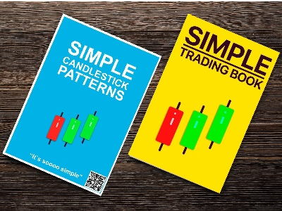 Picture of Two Books Set for Stock Market (Simple Trading Book, Simple Candlestick Paterns) - Premium Color Print - Paperback