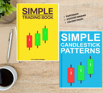 Picture of Two Books Set for Stock Market (Simple Trading Book, Simple Candlestick Paterns) - Premium Color Print - Paperback