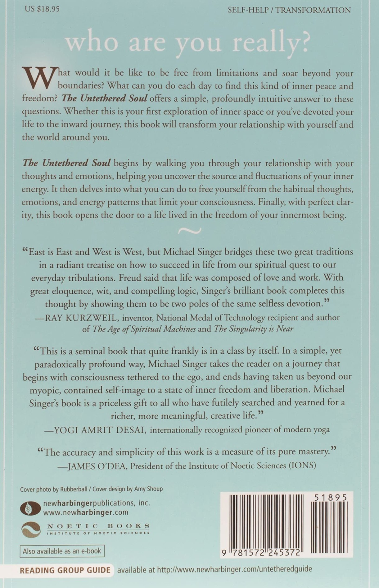 Picture of The Untethered Soul: The Journey Beyond Yourself Book by Michael Alan Singer | Paperback