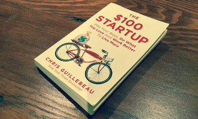 Picture of The $100 Startup by Chris Guillebeau (Yellow  Paperback)