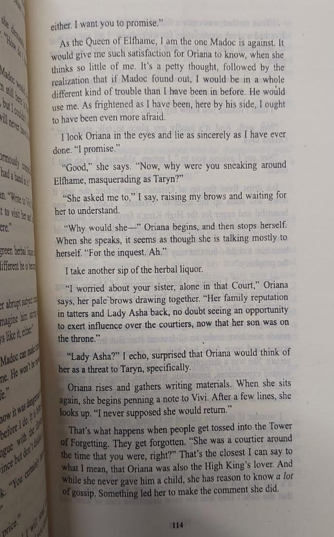 Picture of The Queen of Nothing Book by Holly Black -(Yellowish - Paperback)