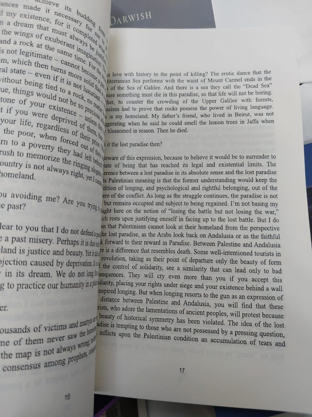 Picture of Unfortunately, It Was Paradise by Mahmoud Darwish (Premium Quality - Paperback)
