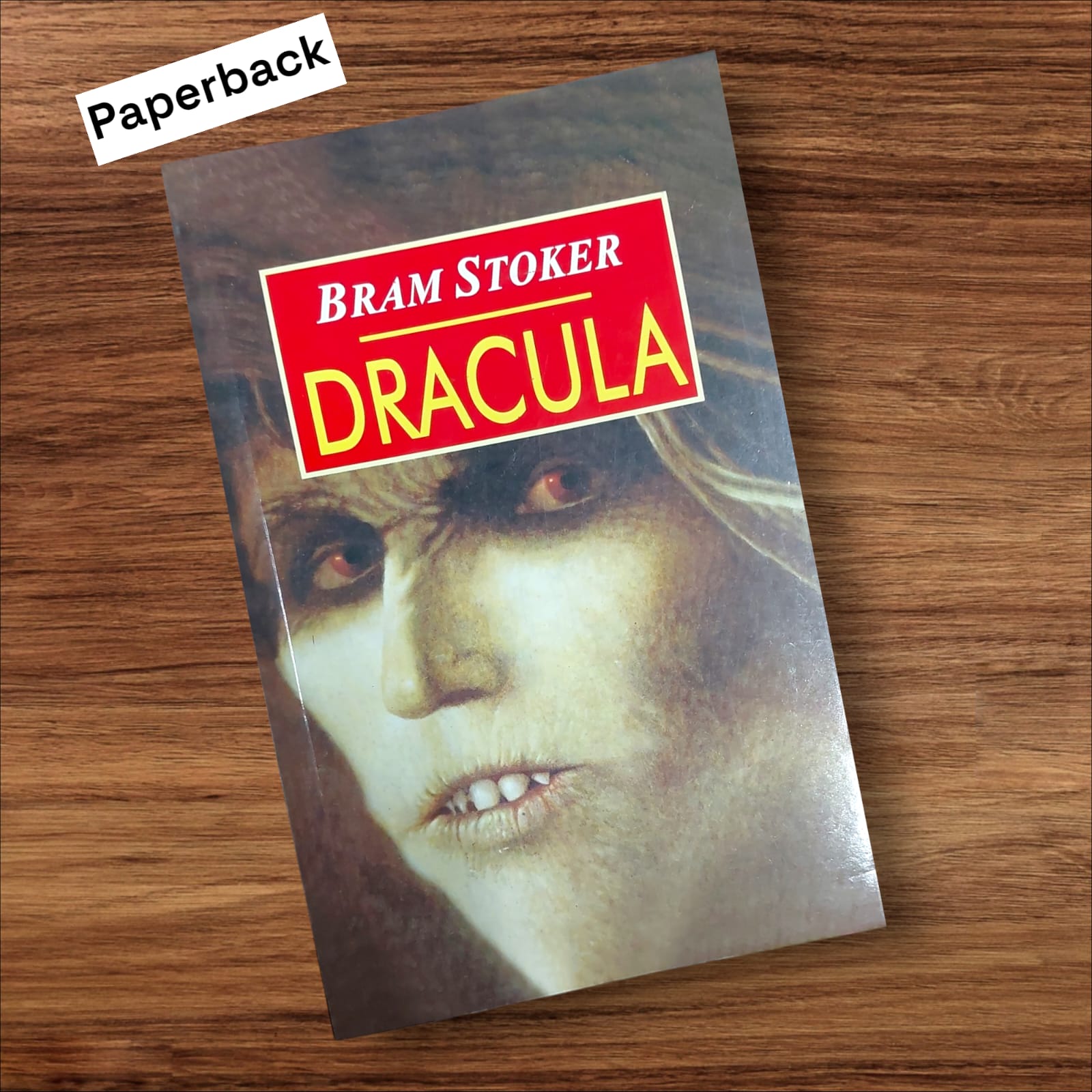 Picture of Dracula Novel by Bram Stoker (Yellowish - Paperback)