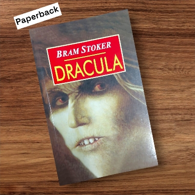 Picture of Dracula Novel by Bram Stoker (Yellowish - Paperback)