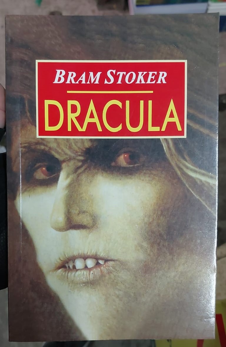 Picture of Dracula Novel by Bram Stoker (Yellowish - Paperback)