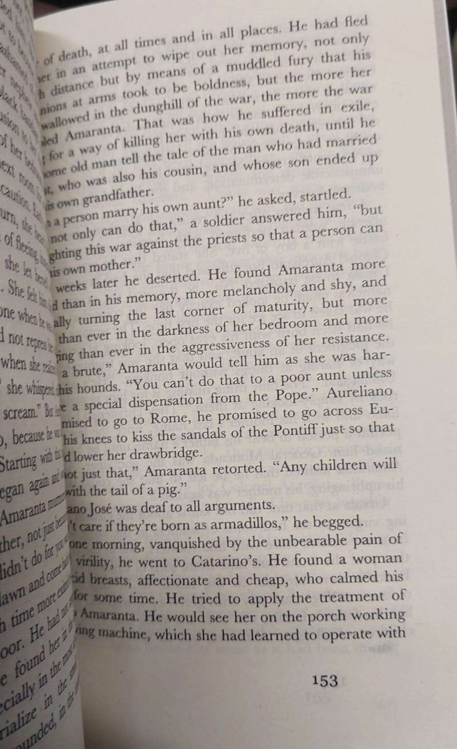 Picture of One Hundred Years of Solitude Novel by Gabriel García Márquez (Yellowish - Paperback)