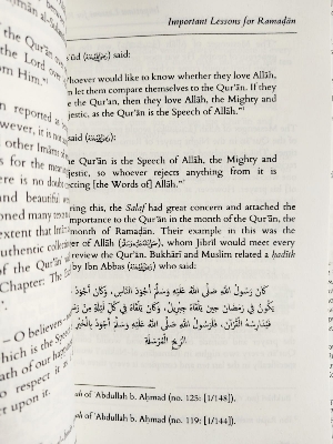 Picture of Important Lessons For Ramadan Book by Shaykh Abd al-Razzaq al-Abbad