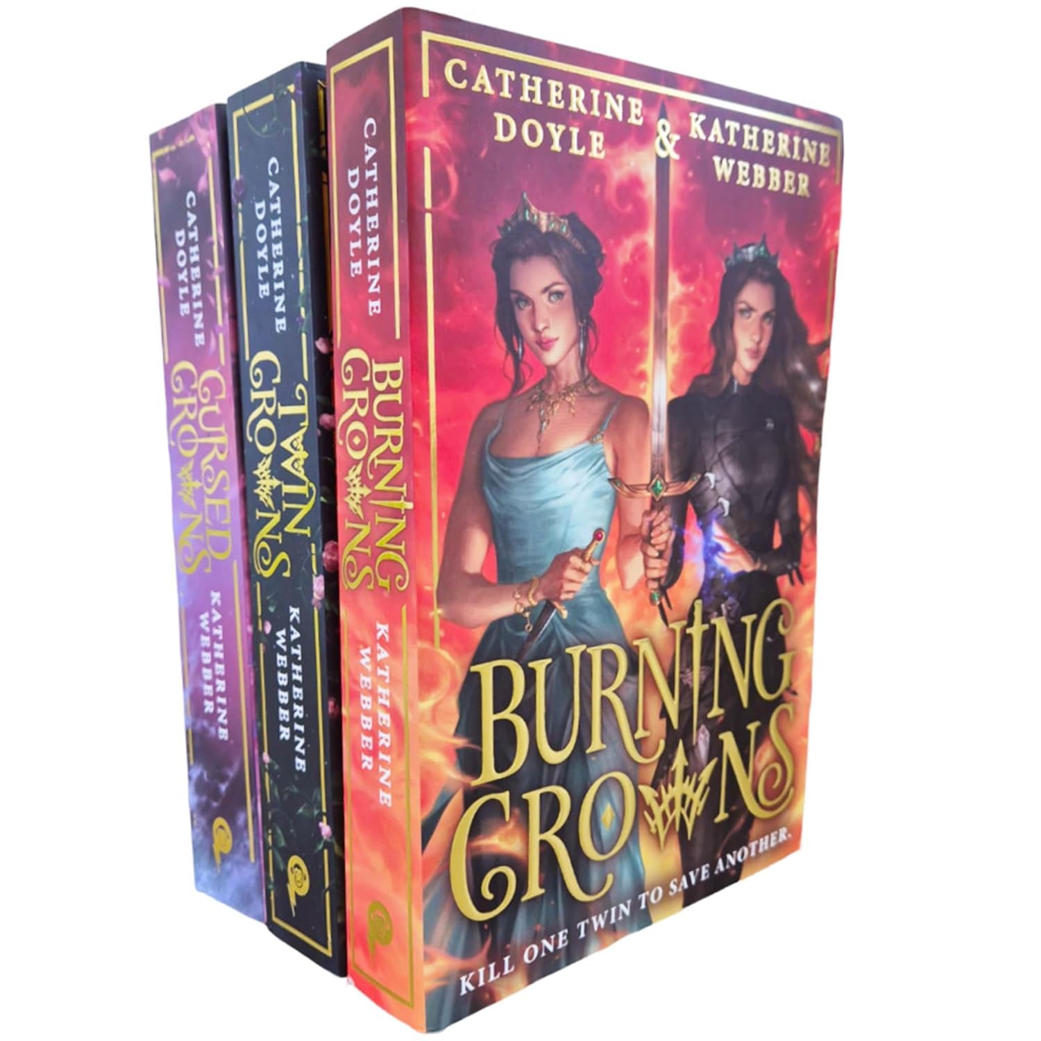 Picture of Twin Crowns Series 3 Books Set by Katherine Webber (Cursed Crowns, Burning, Twin)