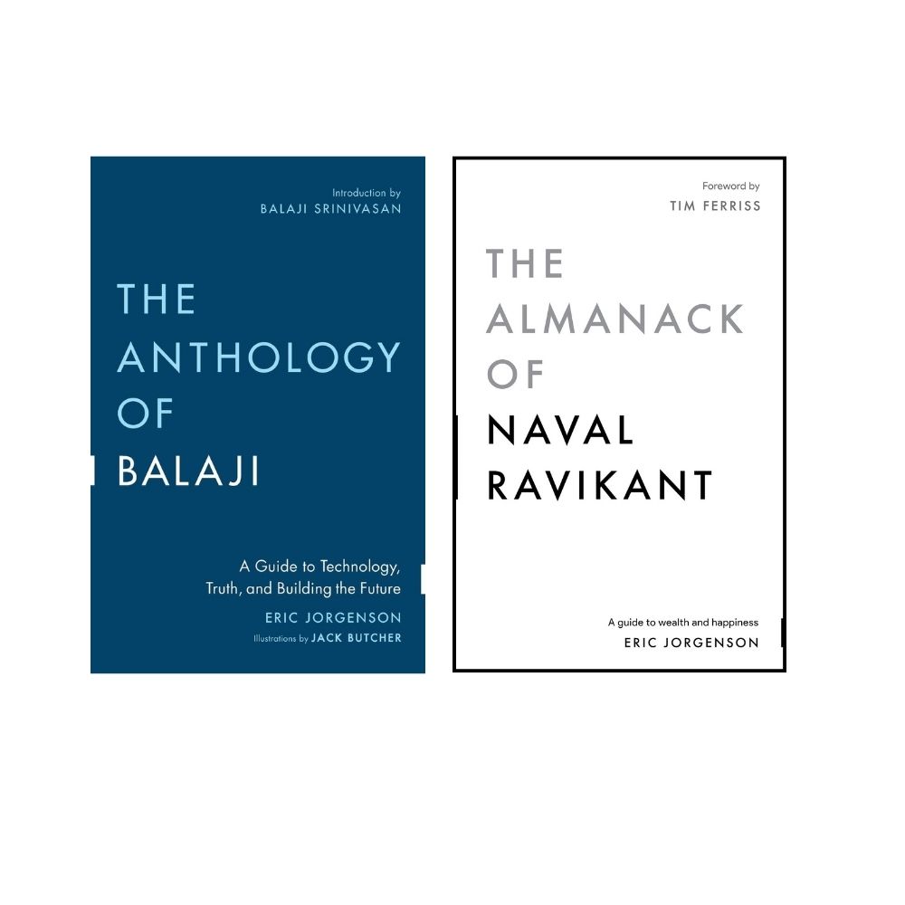 Picture of Eric Jorgenson 2 Books Set (The Almanack of Naval Ravikant, The Anthology of Balaji by Eric Jorgenson (Premium Print | Paperback)