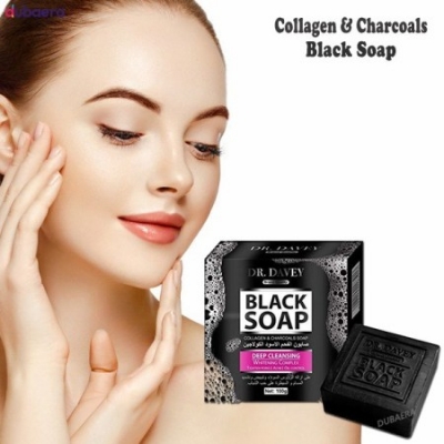 Picture of DR.DAVEY Black Charcoal Soap Cleaning Soap 100g
