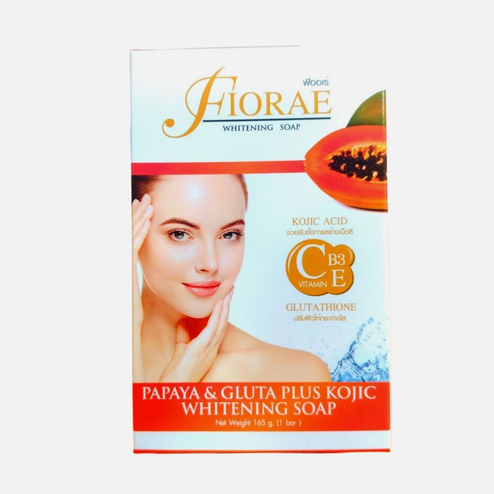 Picture of Fiorae Papaya Gulta Plus Kojij Skin Care Soap - 165 Gram (Thailand)