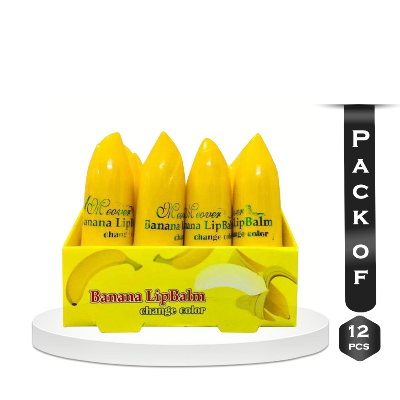Picture of Banana Lip Balm & Lipstick for Pinkish Lips -12 pcs