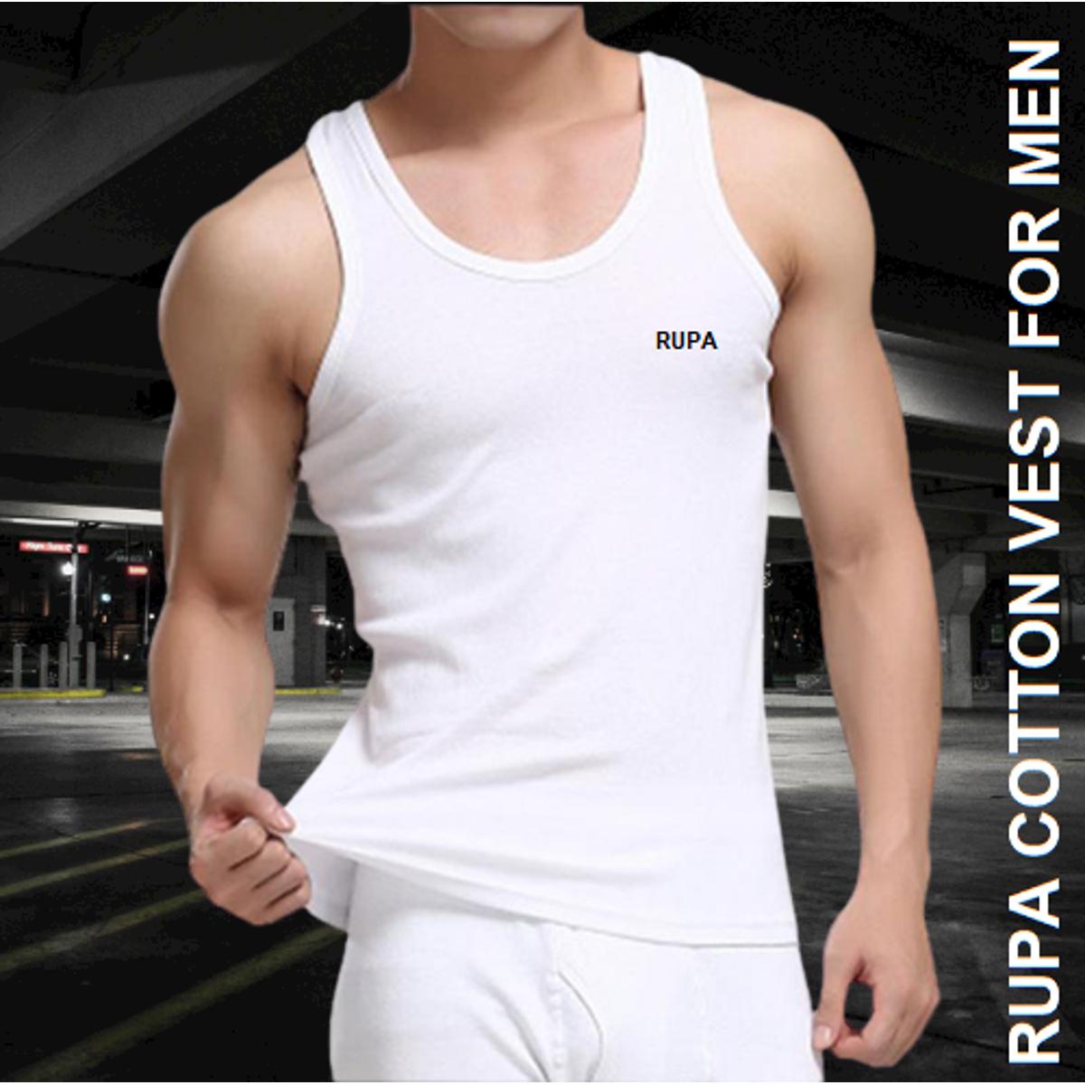 Picture of Cotton Rupa Sando Ganji Regular Mens Comfort Vest- 1Pcs