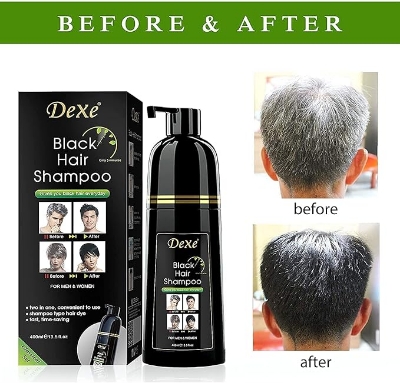 Picture of 200 ml Dexe Black Hair Shampoo