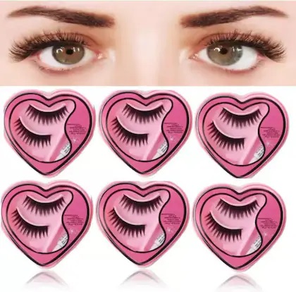 Picture of Love False eyelash 1 pair for girls , long loucious lashes